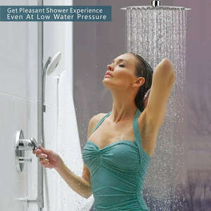 Esőzuhanyfej ultravékony kerek, 40x 40 cm, rozsdamentes acélból, ... kép