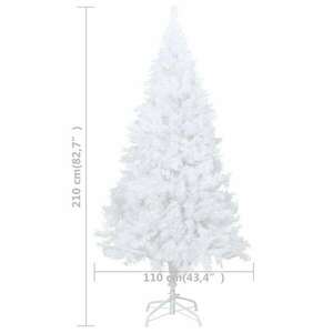 vidaXL fehér PVC műkarácsonyfa vastag ágakkal 210 cm kép