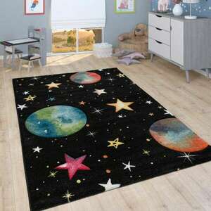 játék szőnyeg gyerekszoba bolygó csillag fekete, modell 20393, 16... kép