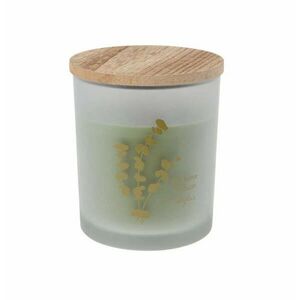 Aroma Di Rogito illatos gyertya, üveg/MDF, 8.8x10 cm, eukaliptusz kép