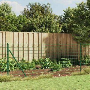 vidaXL zöld dróthálós kerítés illesztőperemmel 1, 1x25 m kép