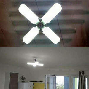 60W négyágú E27 LED lámpa / Ventilátor formájú energiatakarékos f... kép