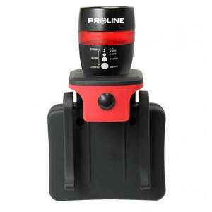 Proline Pro-51031 sapkára is rögzíthető fejlámpa, 135lm, Fekete/Piros kép