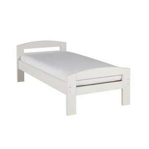 Serena 1 személyes fenyő ágy, matraccal 90x200 cm - Fehér kép