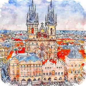 Kép 50x50 cm Prague – Fedkolor kép