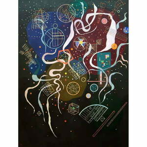 Reprodukciós kép 50x70 cm Mouvement I, Wassily Kandinsky – Fedkolor kép