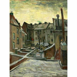 Reprodukciós kép 30x40 cm Houses Seen from the Back, Vincent van Gogh – Fedkolor kép