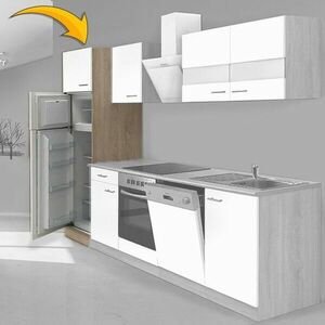 Hagen60 Beépíhető közepes hűtősszekrény Több színben! - Fehér kép
