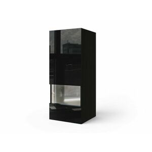 Salas E6 Magasfényű nappali szekrény elem Fekete kép