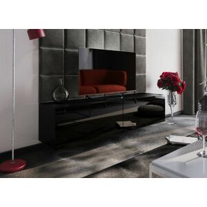 Salas 12 Magasfényű 2 modul Nappali fali bútorszett Fekete kép