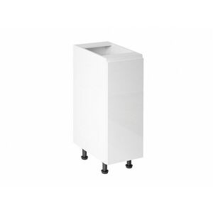 Aspen D30 alsó konyhaszekrény balos Magasfényű Fehér kép