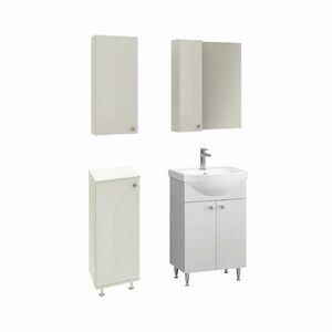 Lucia Simple, Ikeany alsószekrény mosdóval és tükrös szekrénnyel fürdőszobai szett kép