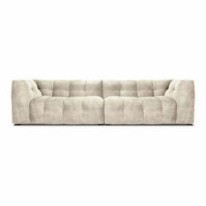 Vesta bézs bársony kanapé, 280 cm - Windsor & Co Sofas kép