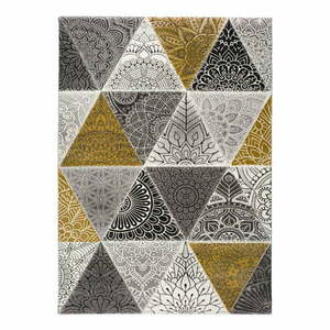 Amy Grey szürke-sárga szőnyeg, 160 x 230 cm - Universal kép