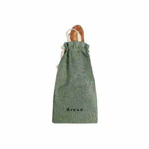 Bag Green Moss szövet és lenkeverék kenyértartó zsák, magasság 42 cm - Really Nice Things kép