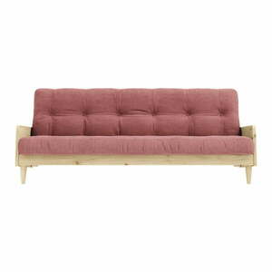 Rózsaszín kinyitható kanapé 190 cm Indie – Karup Design kép