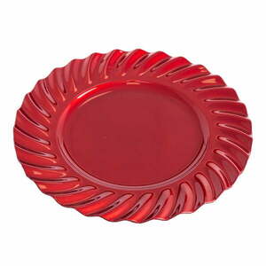 Piros kerek szervírozó tányér - Casa Selección kép