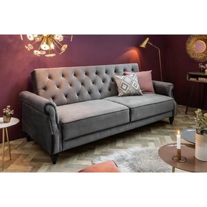 Stílusos ágyazható kanapé Scarlet Belle II / 220 cm - szürke bársony kép