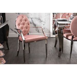 Design szék háttámlákkal Rococo II rózsaszín kép