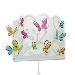 Pillangó gyermek fali lámpa kábellel és dugóval kép