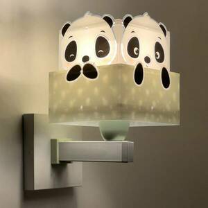 Dalber Panda fali lámpa konnektorral, zöld kép