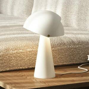 Asztali lámpa Align dönthető búrával, fehér kép