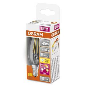 OSRAM LED-lámpa E14 4W GLOWdim világos kép