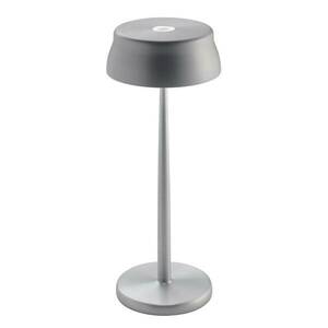 Zafferano LED-es újratölthető asztali lámpa Sister Light, alumínium színű, kép