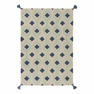 Marco bézs-kék gyapjú szőnyeg, 120 x 170 cm - Flair Rugs kép