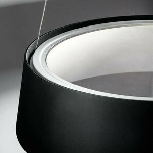 Stilnovo Oxygen LED-es függőlámpa, fekete, Ø 56 cm kép