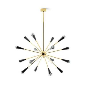 Stilnovo Sputnik LED lógó világítás, arany/fekete kép