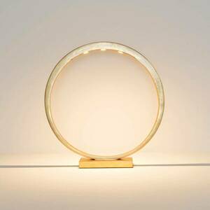 LED asztali világítás Asterisco gyűrű design arany kép