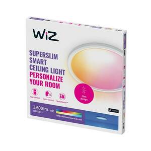 WiZ SuperSlim LED mennyezeti lámpa RGBW Ø42cm fehér kép
