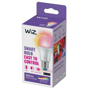 WiZ A60 LED lámpa matt WiFi E27 8, 5W RGBW kép
