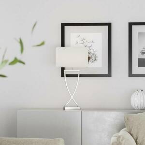 Rydéns Omega asztali lámpa króm/fehér magasság 52cm kép