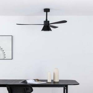 Mennyezeti ventilátor Amelia Cone LED lámpa fekete kép