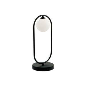 Asztali világítás Fancy üvegbúrával, fekete kép
