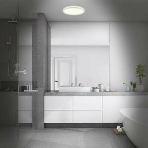 LED fürdőszobai mennyezeti lámpa Slim Drip, fehér, Ø 42 cm kép