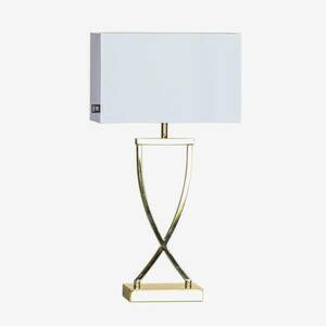 Rydéns Omega asztali lámpa sárgaréz/fehér magasság 52cm kép