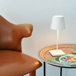 Zafferano Poldina mini akkus asztali lámpa fehér kép