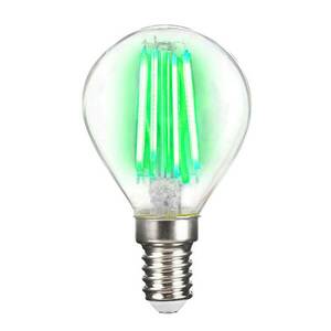 LED lámpa E14 4W izzószál, zöld kép