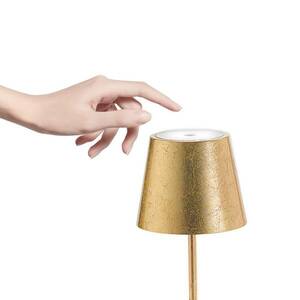 Zafferano Poldina mini akkus asztali lámpa arany kép