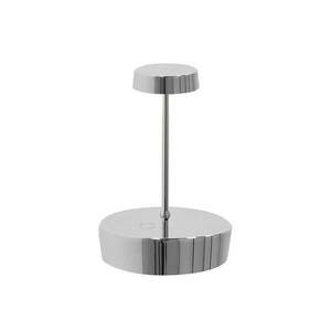 Zafferano Swap mini akku asztali lámpa fólia ezüst kép