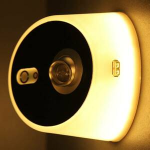 LED fali lámpa Zoom spot USB-kimenet Carbon fekete kép