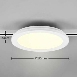 LED mennyezeti lámpa Camillus DUOline, Ø 26 cm, fehér kép