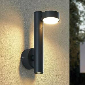 Lucande Kynlee LED kültéri fali lámpa, 2 izzós kép