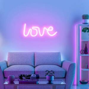 LED fali világítás Neon Love, USB kép