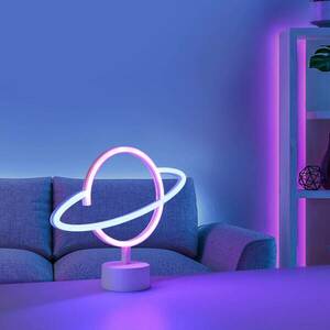 LED asztali világítás Neon Saturn, elemes kép