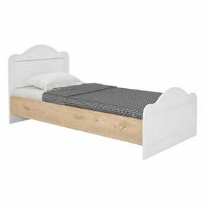 Fehér-natúr színű egyszemélyes ágy 90x190 cm Alessa – Kalune Design kép