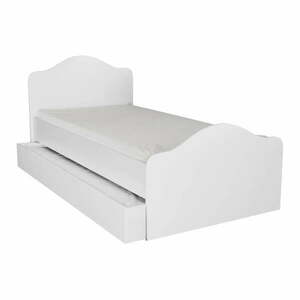 Fehér egyszemélyes ágy tárolóhellyel 90x190 cm Kanguru – Kalune Design kép